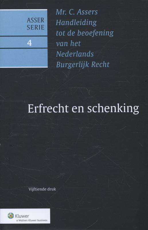 Omslag van Erfrecht en schenking