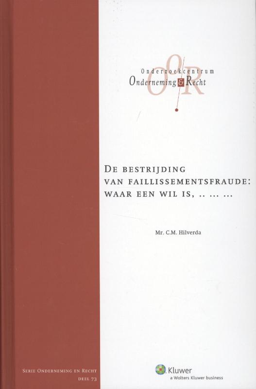 Omslag van De bestrijding van faillissementsfraude