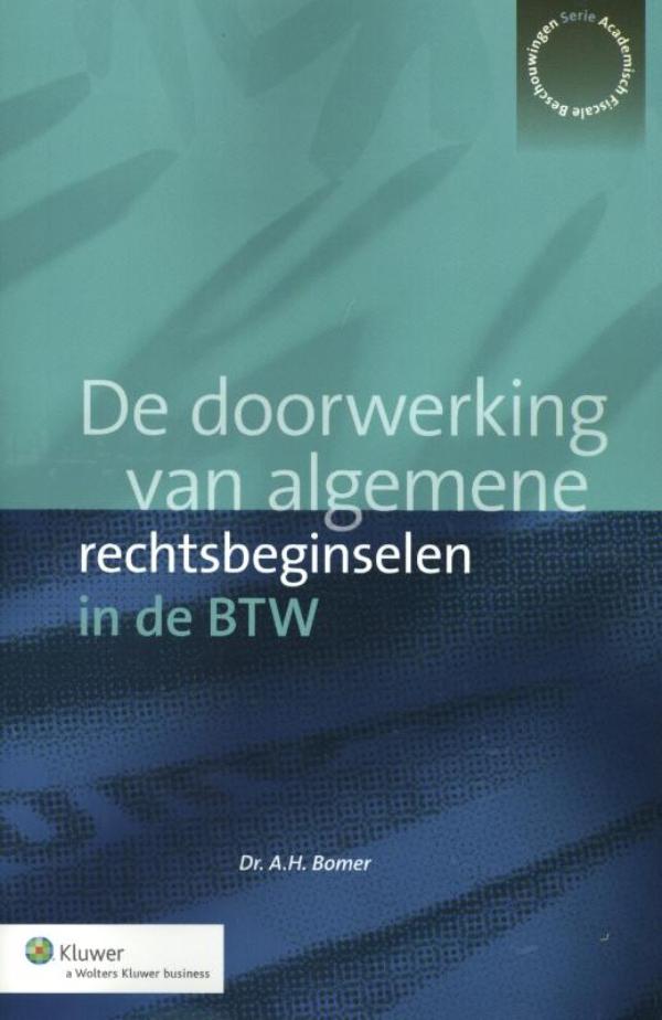 Omslag van De doorwerking van algemene rechtsbeginselen in de BTW