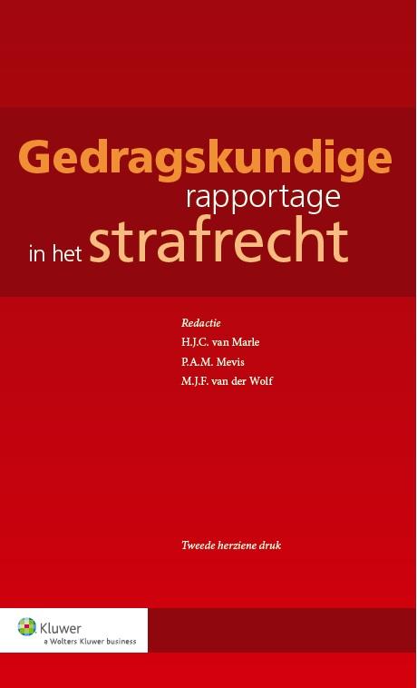 Omslag van Gedragskundige rapportage in het strafrecht
