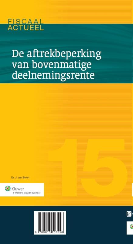 Omslag van De aftrekbeperking van bovenmatige deelnemingsrente