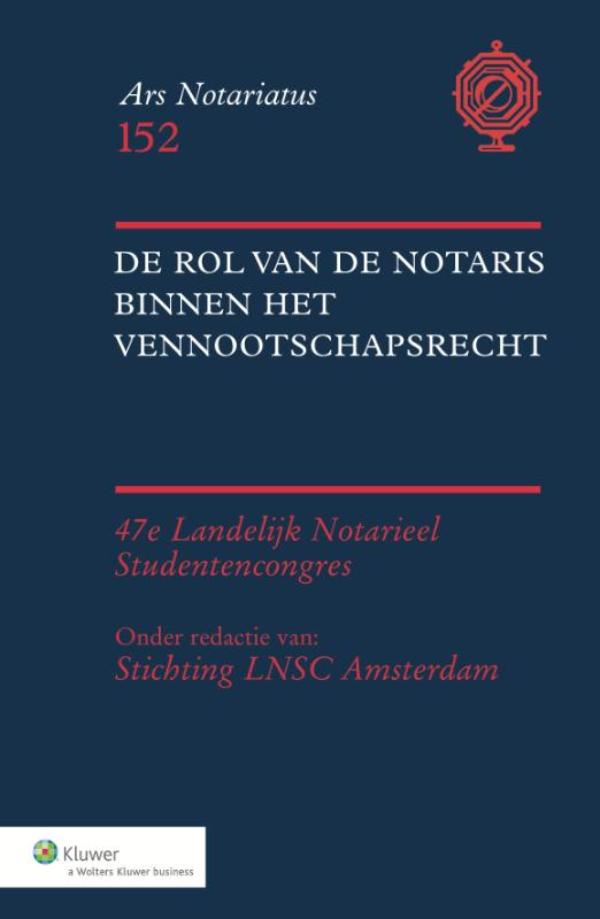 Omslag van De rol van de notaris binnen het vennootschapsrecht