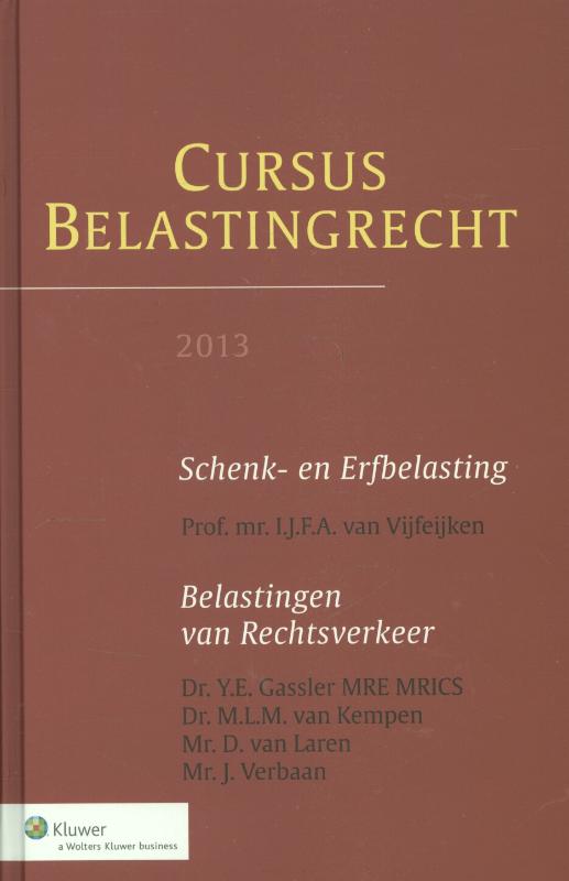 Omslag van Schenk- en Erfbelasting Belastingen van Rechtsverkeer