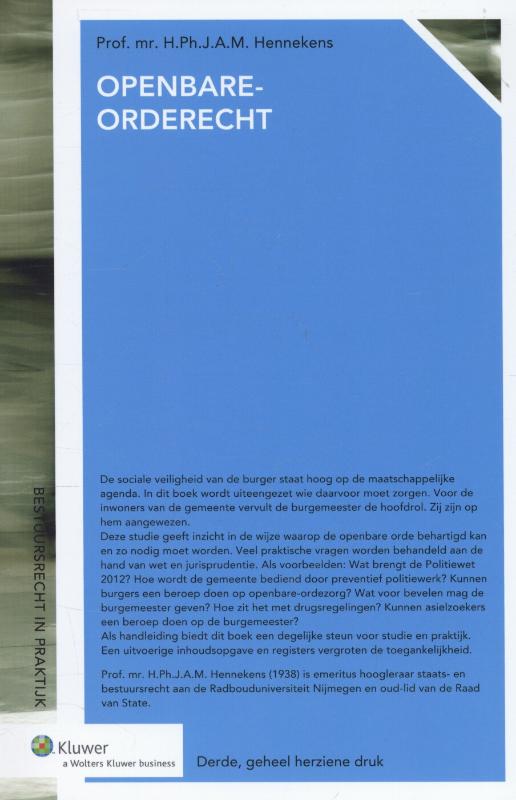 Omslag van Openbare-orderecht