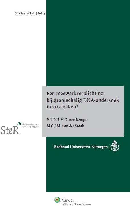 Omslag van Een meewerkverplichting bij grootschalig DNA onderzoek in strafzaken