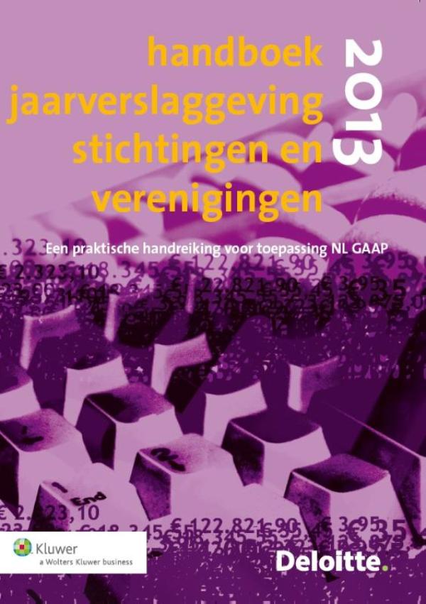 Omslag van Handboek jaarverslaggeving stichtingen en verenigingen