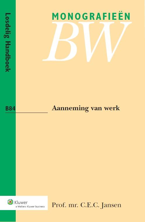 Omslag van Aanneming van werk