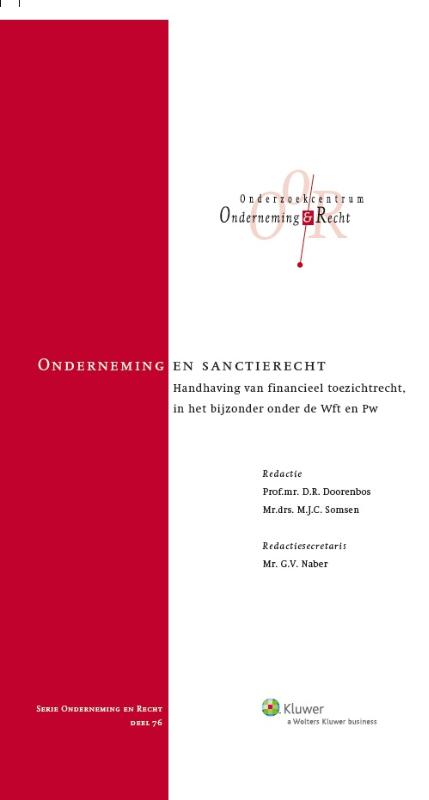 Omslag van Onderneming en sanctierecht