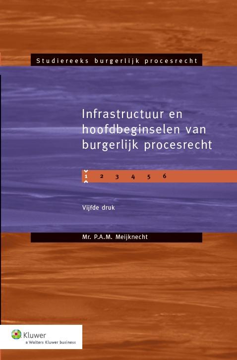 Omslag van Infrastructuur en hoofdbeginselen van burgerlijk procesrecht