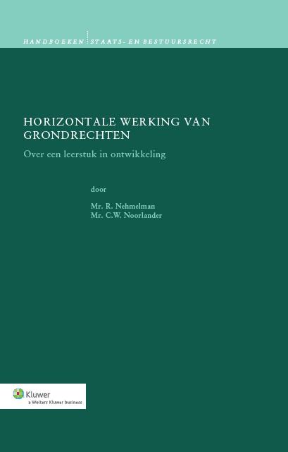 Omslag van Horizontale werking van grondrechten