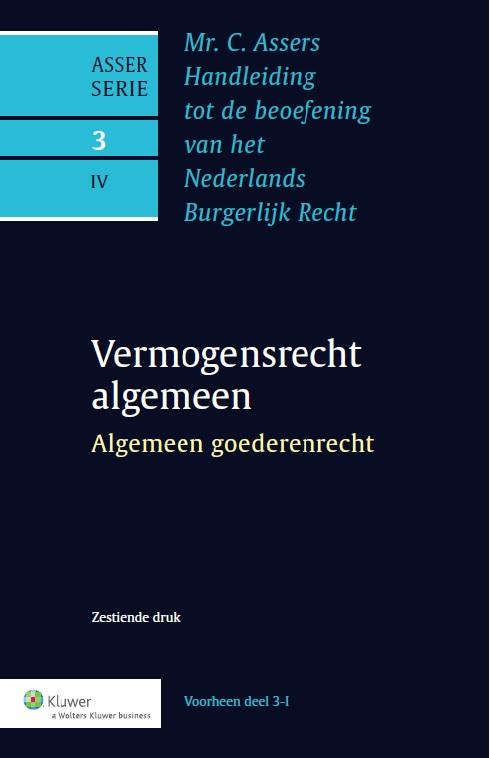 Omslag van Asser 3-IV Algemeen goederenrecht