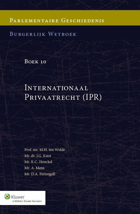 Omslag van Internationaal Privaatrecht (IPR)
