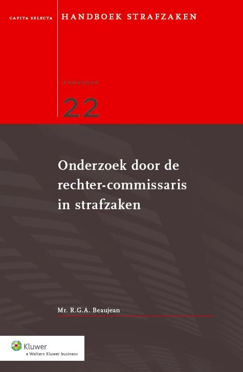 Omslag van Onderzoek door de rechtercommissaris in strafzaken