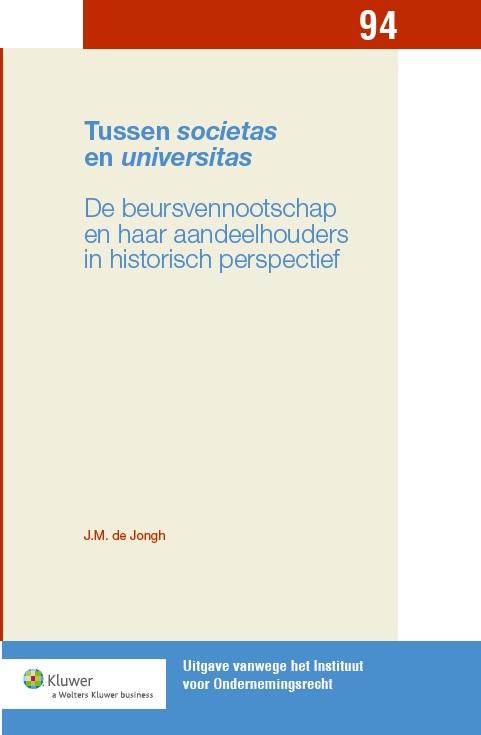 Omslag van Tussen societas en universitas