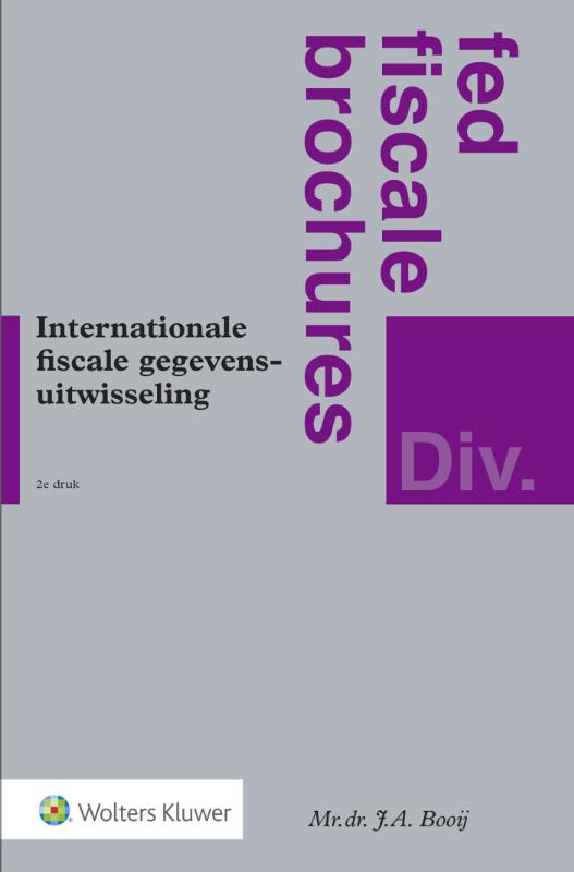 Omslag van Internationale fiscale gegevensuitwisseling