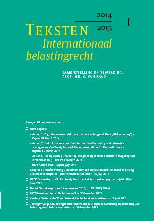 Omslag van Teksten internationaal belastingrecht