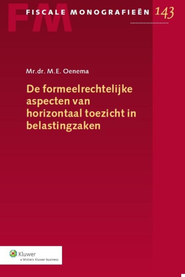 Omslag van De formeelrechtelijke aspecten van horizontaal toezicht in belastingzaken