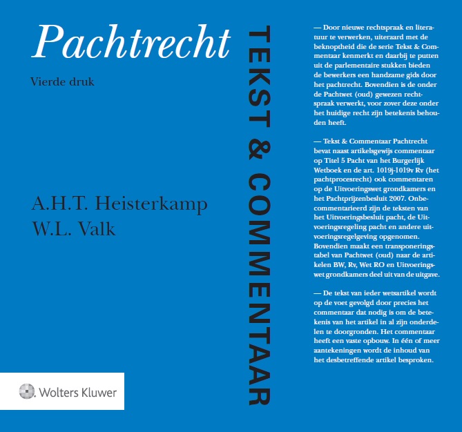 Omslag van Pachtrecht