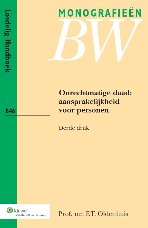 Omslag van Onrechtmatige daad: aansprakelijkheid voor personen