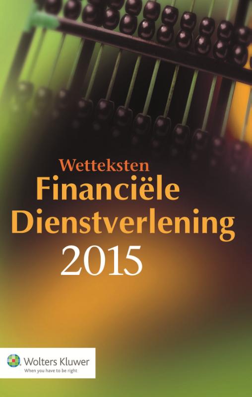 Omslag van Wetteksten Financiële Dienstverlening 2015