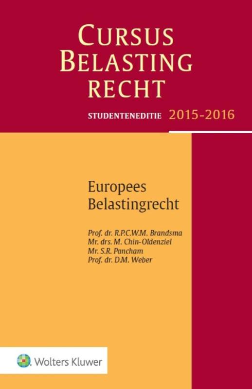 Omslag van Studenteneditie Cursus Belastingrecht Europees belastingrecht