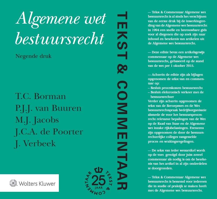 Omslag van Algemene wet bestuursrecht