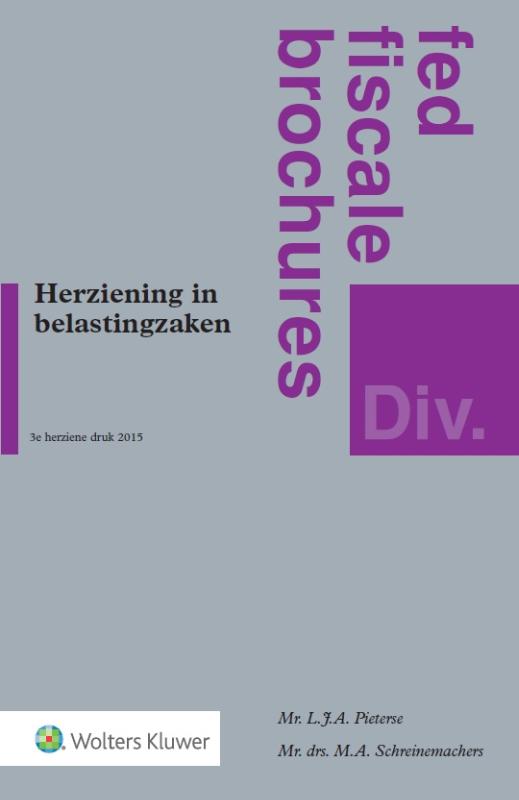 Omslag van Herziening in belastingzaken