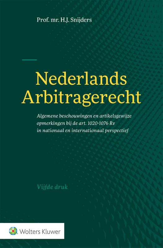 Omslag van Nederlands Arbitragerecht