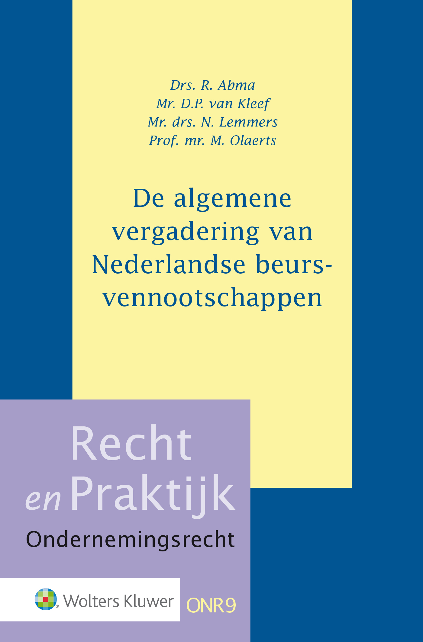 Omslag van recht en praktijk ondernemingsrecht