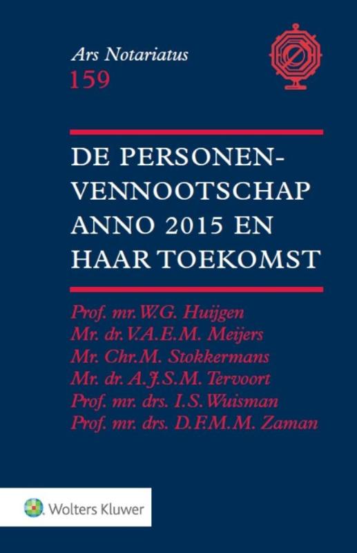 Omslag van De personenvennootschap anno 2015 en haar toekomst