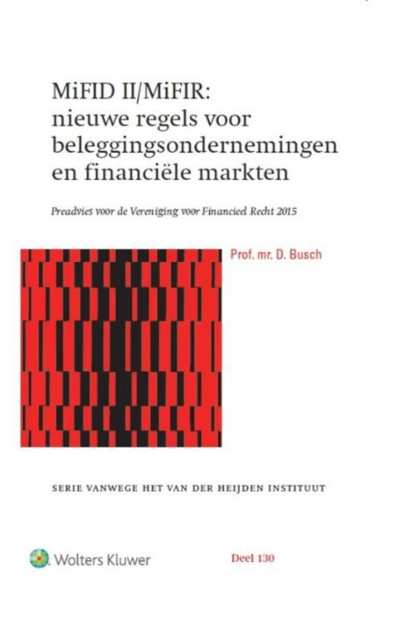 Omslag van MiFID II/MiFIR