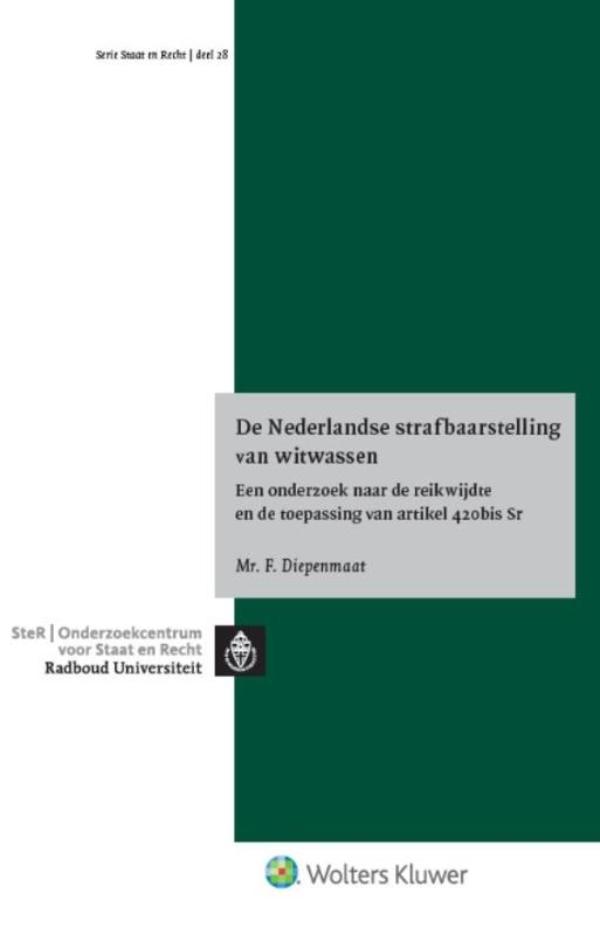 Omslag van De Nederlandse strafbaarstelling van witwassen