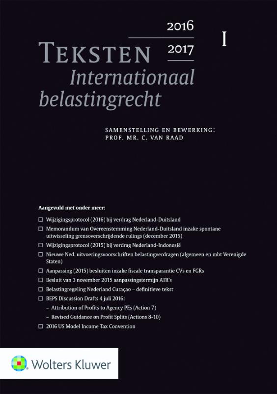 Omslag van Teksten Internationaal belastingrecht 2016/2017