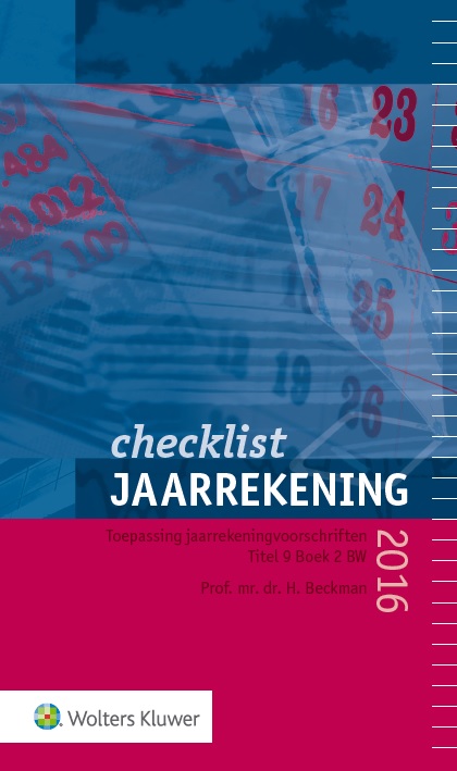 Omslag van Checklist jaarrekening