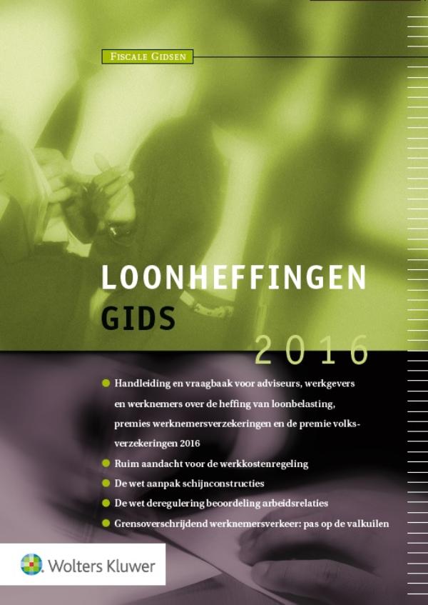 Omslag van Loonheffingengids 2016