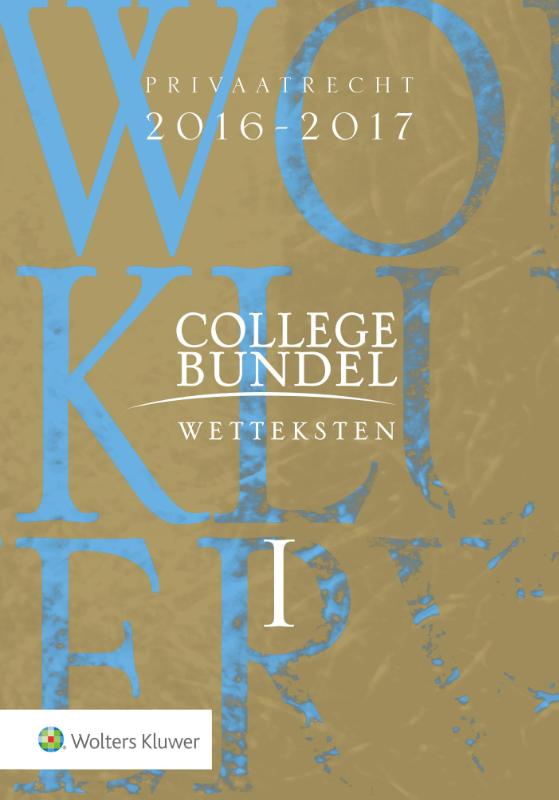 Omslag van Collegebundel wetteksten 2016-2017
