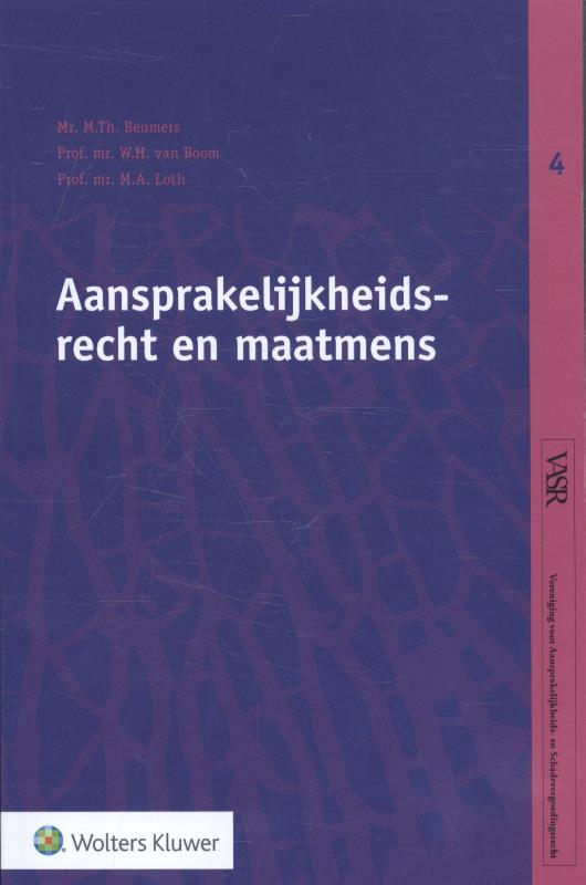 Omslag van Aansprakelijkheidsrecht en maatmens