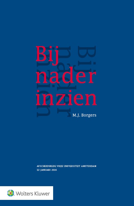 Omslag van Bij nader inzien