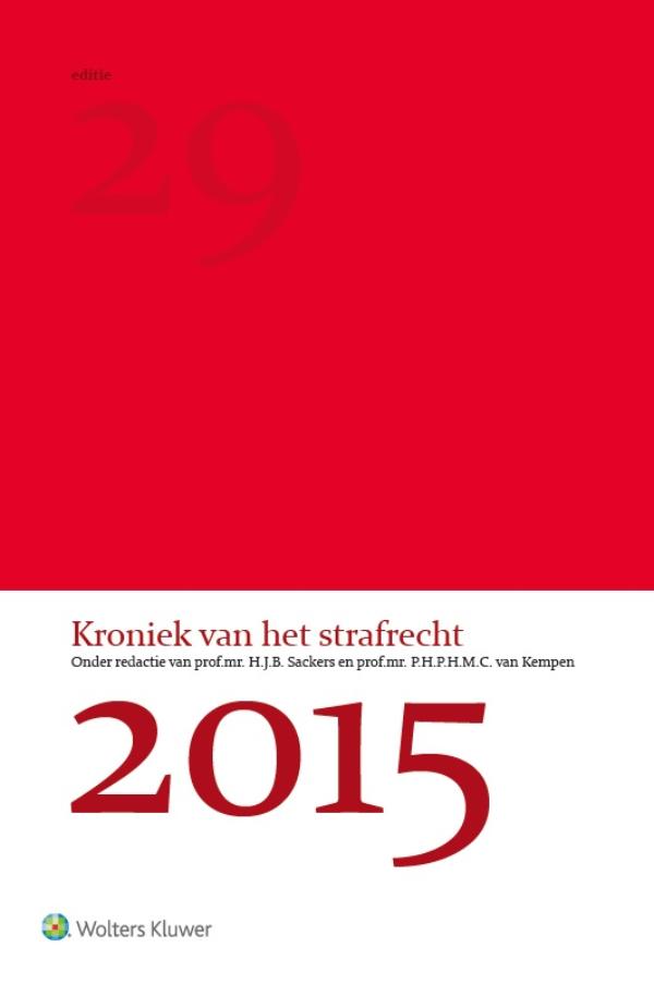 Omslag van Kroniek van het strafrecht 2015