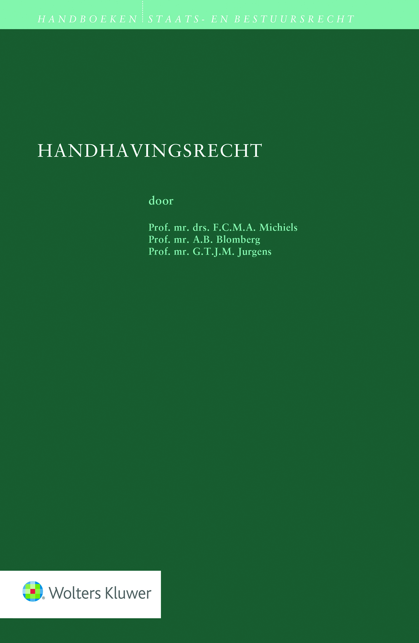 Omslag van Handhavingsrecht