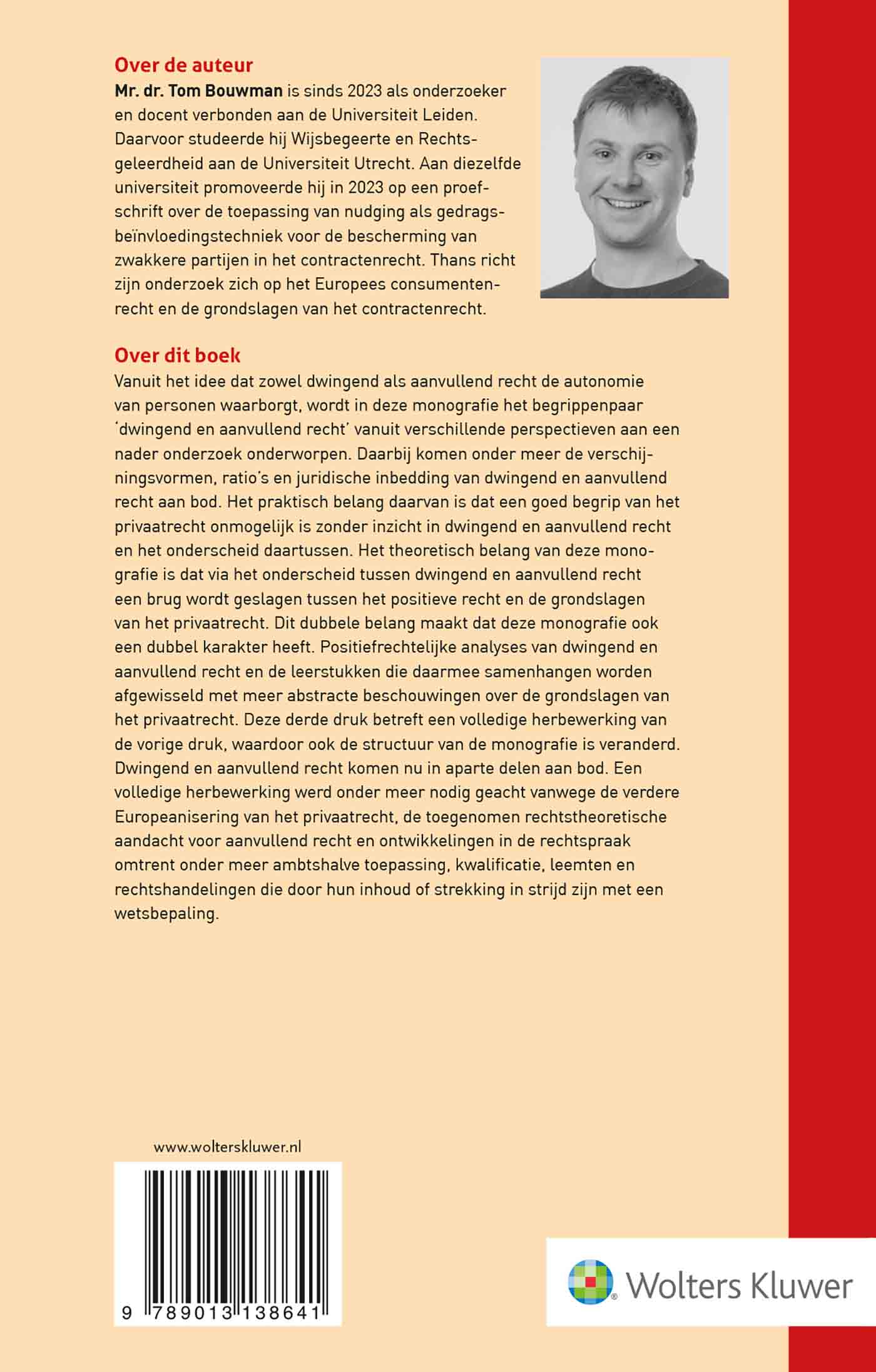 Omslag van Dwingend en aanvullend recht