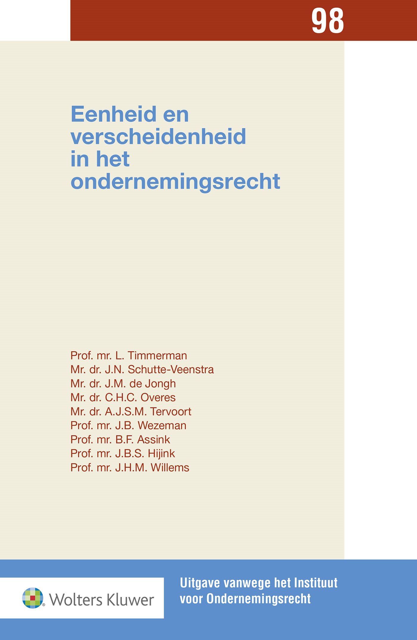 Omslag van Eenheid en verscheidenheid in het ondernemingsrecht