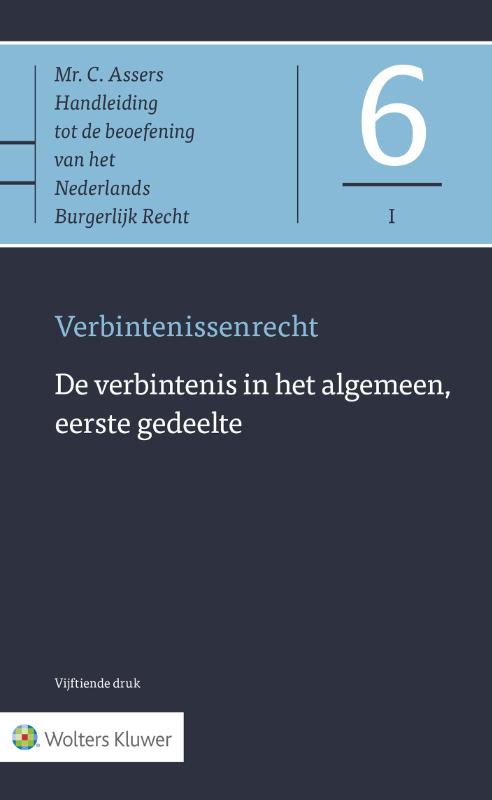 Omslag van De verbintenis in het algemeen, eerste gedeelte