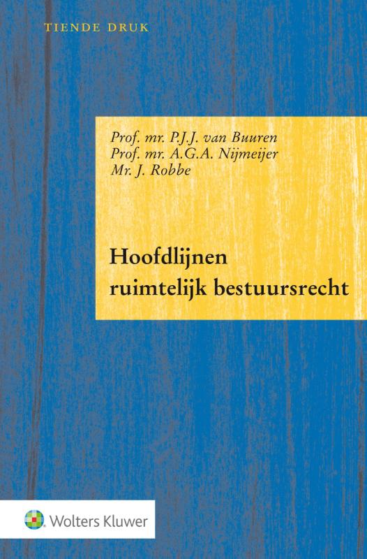 Omslag van Hoofdlijnen ruimtelijk bestuursrecht