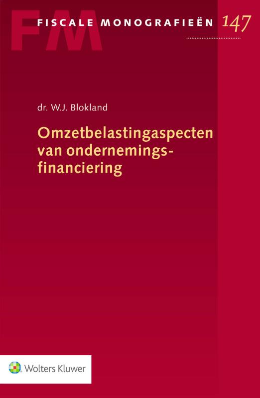 Omslag van Omzetbelastingaspecten van ondernemingsfinanciering