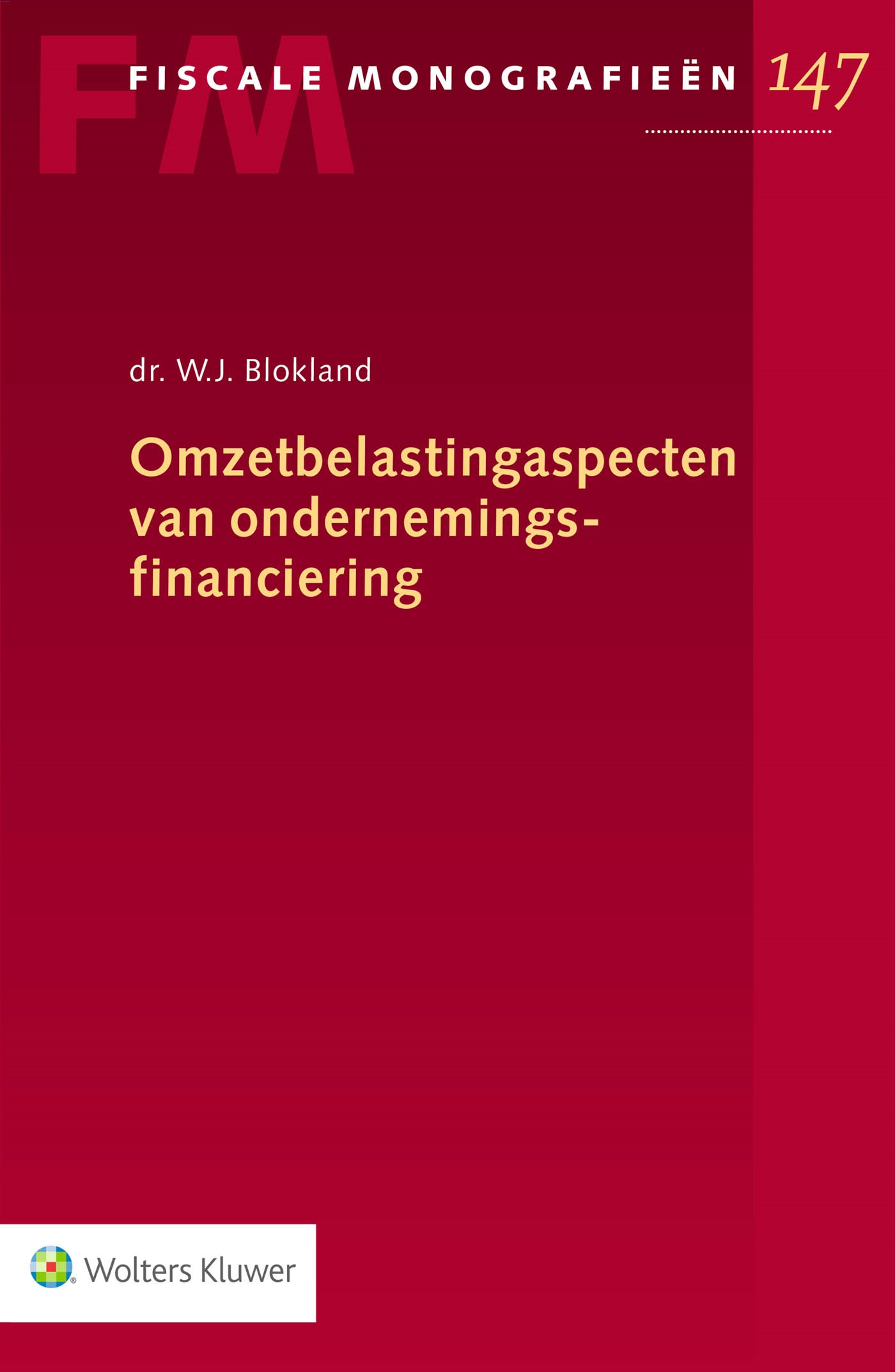 Omslag van Omzetbelastingaspecten van ondernemingsfinanciering