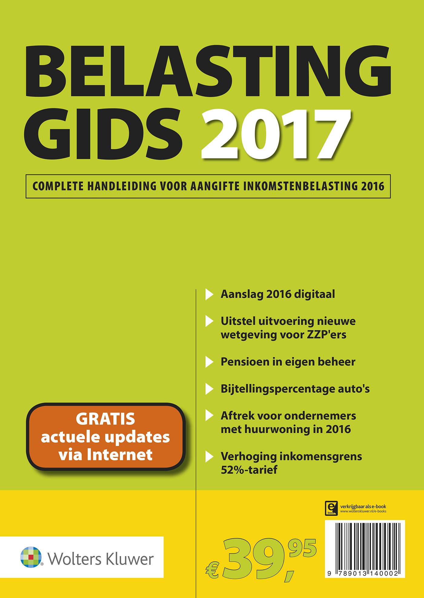 Omslag van Belastinggids 2017