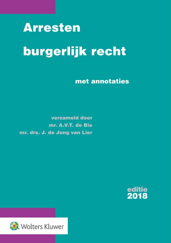 Omslag van Arresten burgerlijk recht
