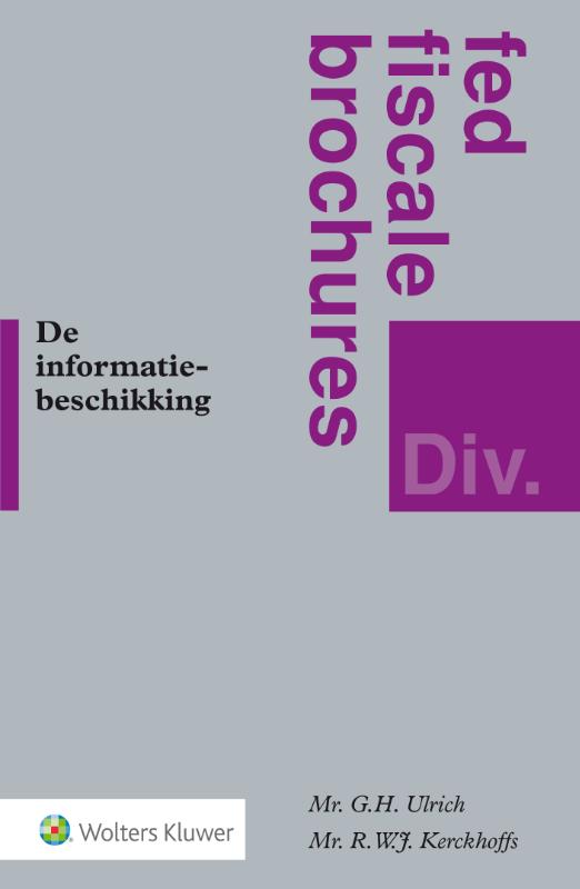 Omslag van De informatiebeschikking