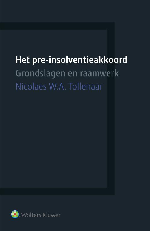 Omslag van Het pre-insolventieakkoord